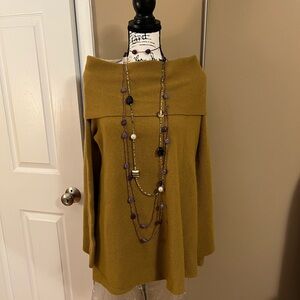Lafayette OFF or ON the Shoulder Sweater - Mustard XL
